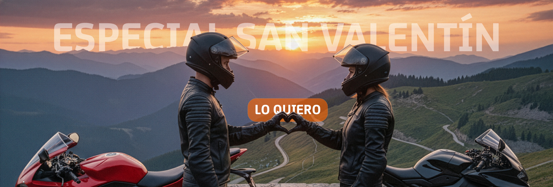 Promocion especial san valentin regalos moteros