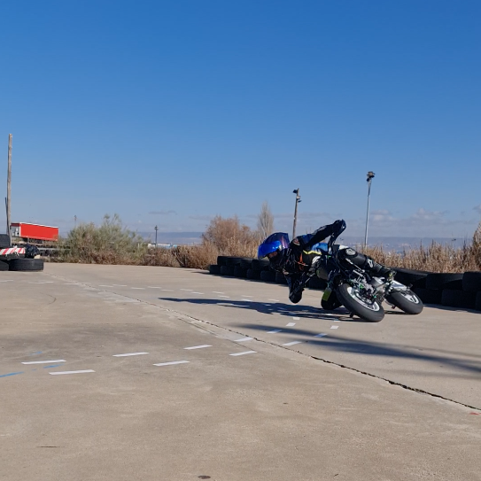 inicio de derrape por corte de gas en zona tecnica