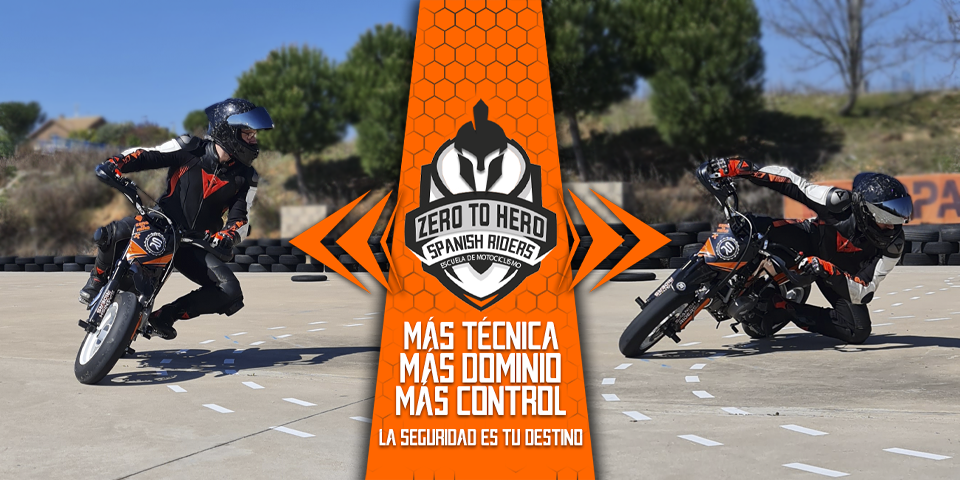 Comparativa del antes y después del alumno Álvaro en nuestro curso de pilotaje: pasando de una conducción agresiva y rígida a una postura de control absoluto y seguridad en curva.