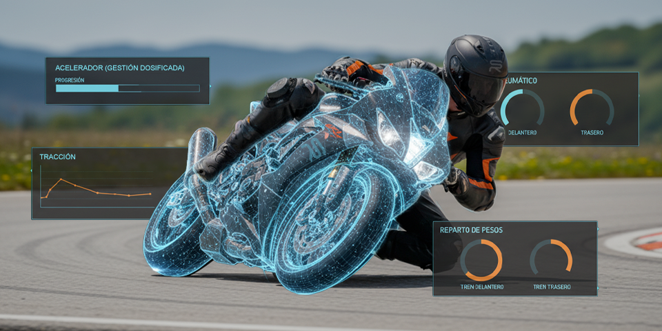 Cortar gas en curva con una moto problemas y como gestionarlo