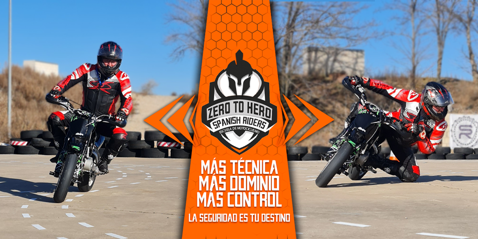 curso de pilotaje en pit bike madrid 2 alumnos 1 monitor en zona tecnica