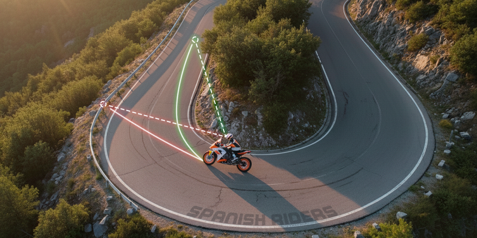 susto cuando una curva se cierra en moto y como actuar con control